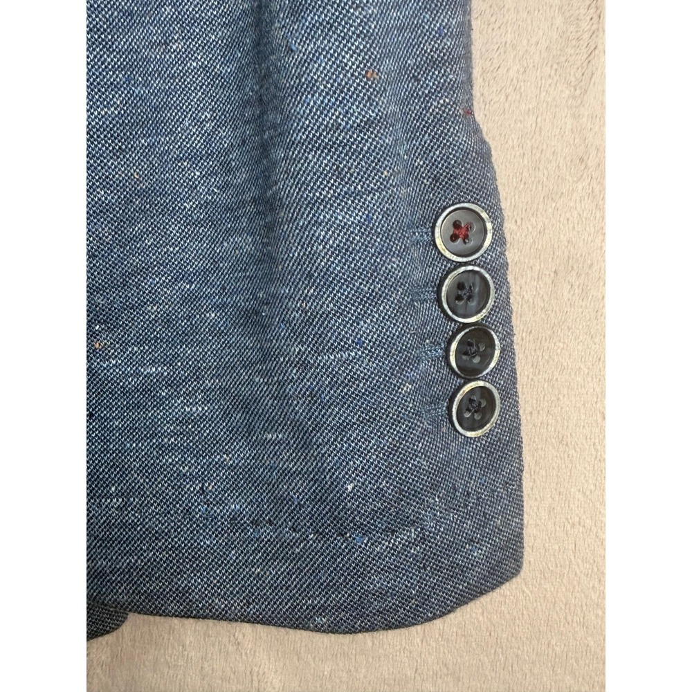 Bugatchi Blazer Mens Medium Blue NWOT Knit Unstructured 40R Sport Coat Jacket - Picture 10 of 13